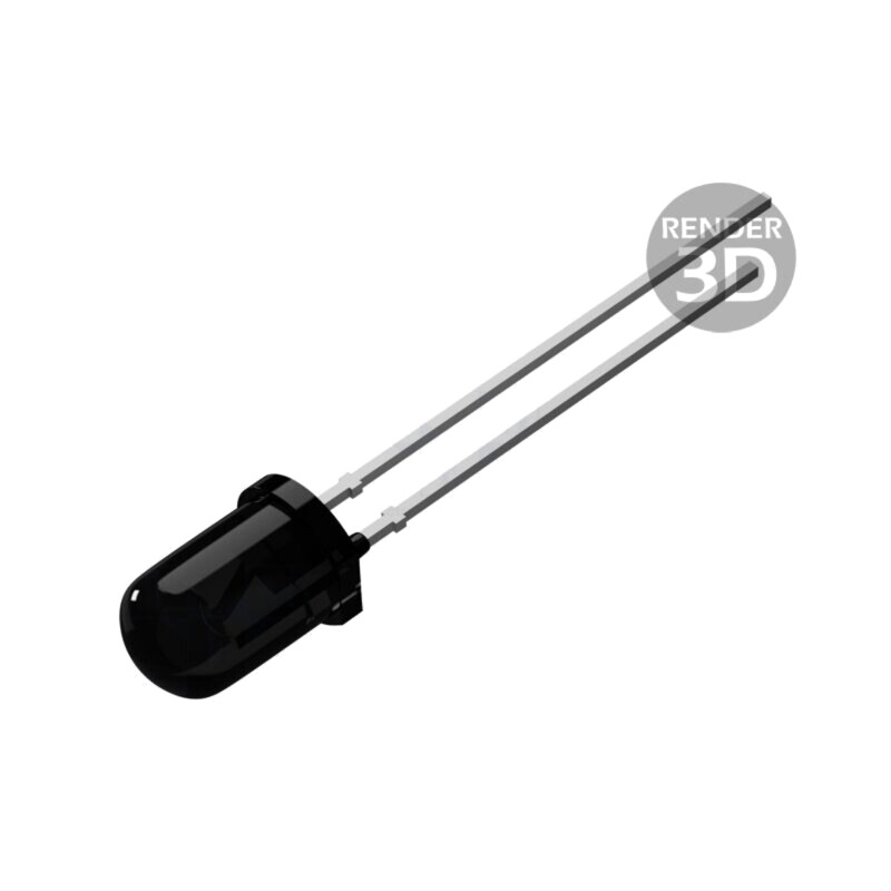 Fototranzistor; 5mm; λp max: 940nm; 30V; Lentilă: neagră; 70mW