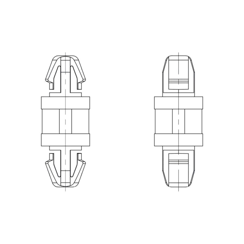 Distanţier PCB; poliamidă 66; Lung: 12mm; clichet/clichet Distanţier PCB; poliamidă 66; Lung: 12mm; clichet/clichet
