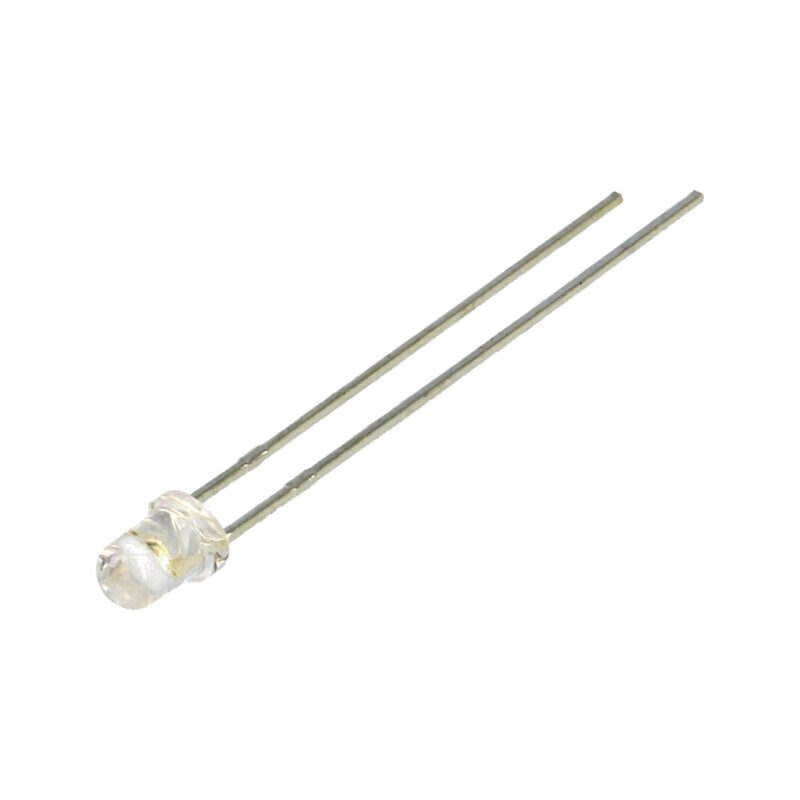 LED; 3mm; verde; 10000mcd; 20°; Parte frontală: convex; 2,8÷4VDC