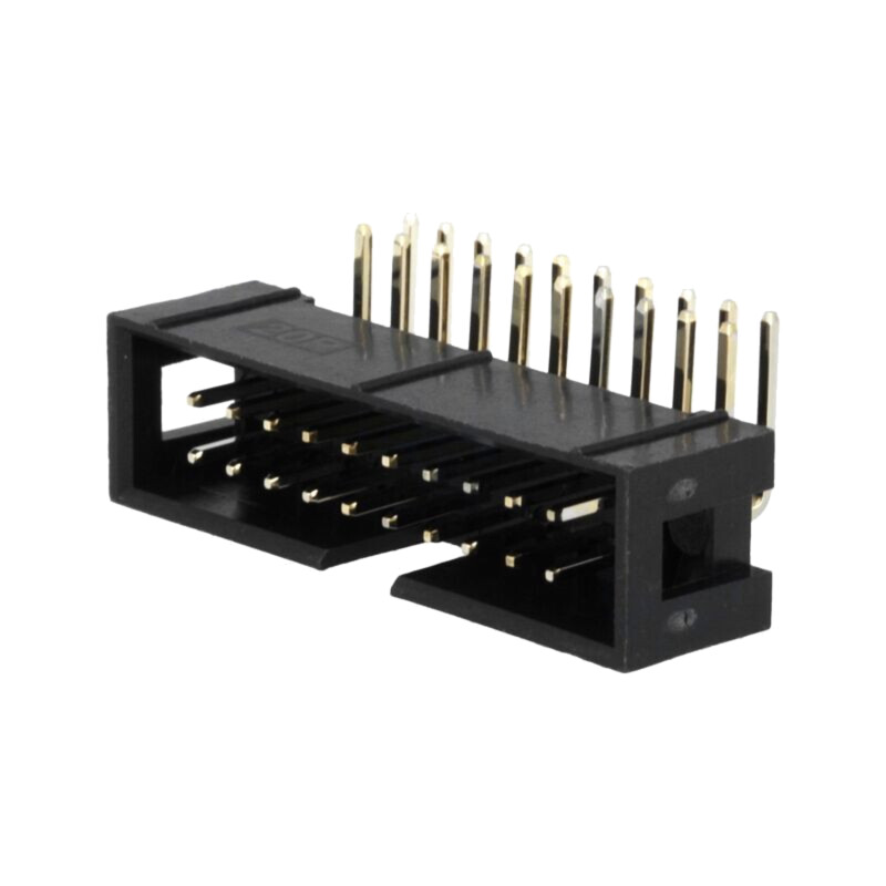 Conector: IDC; soclu; tată; PIN: 20; în unghi 90°; THT; aurit; 2,54mm