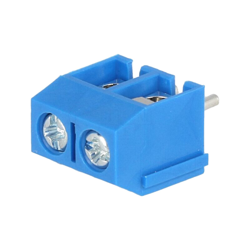 Regletă de conexiuni pt.PCB; în unghi 90°; 5mm; piste: 2; 1,5mm2