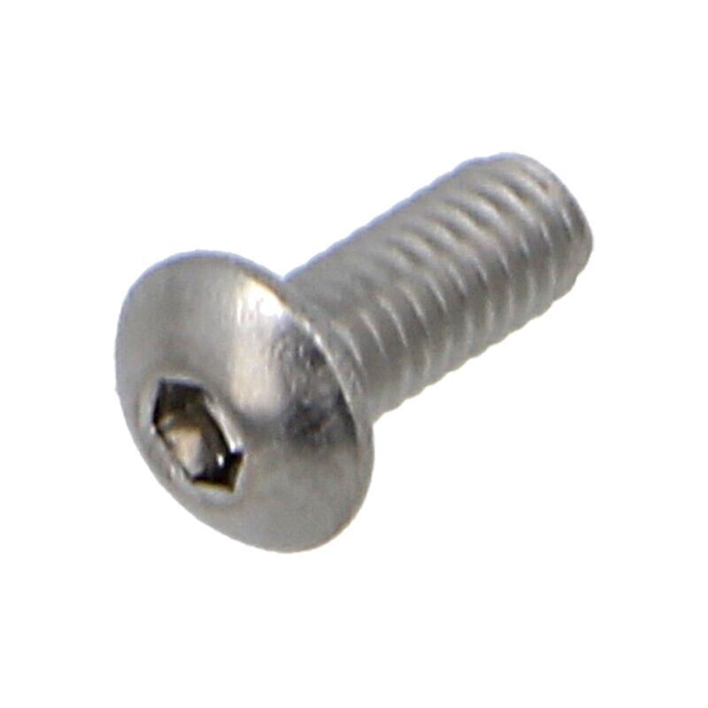Şurub; M2,5x6; 0,45; Cap: buton; imbus; HEX 1,5mm; ISO 7380-1