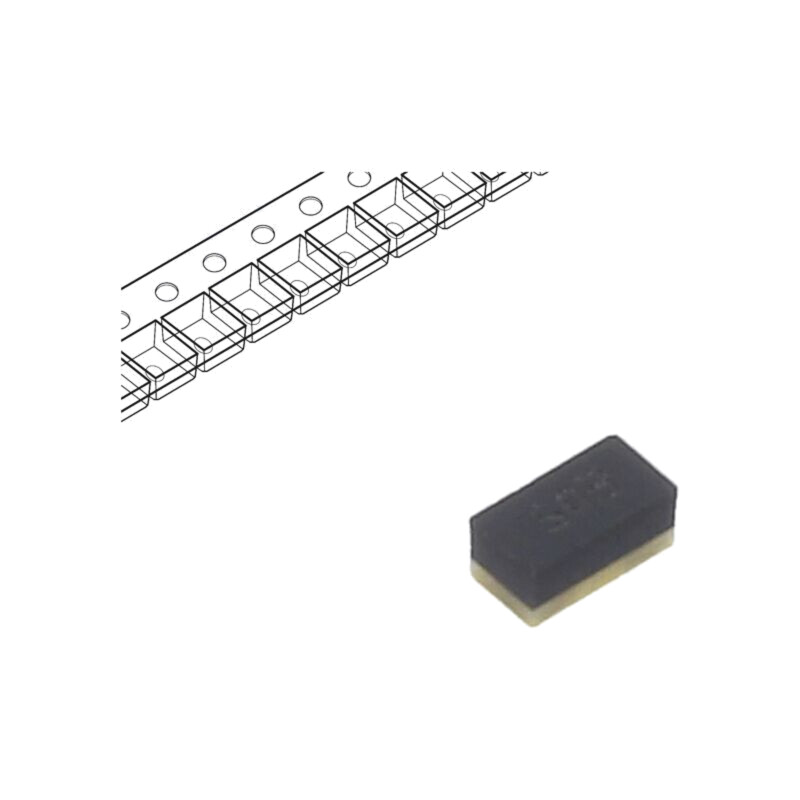 Diodă: TVS; 75W; 5,1V; bidirecţională; 0603; rolă,bandă Diodă: TVS; 75W; 5,1V; bidirecţională; 0603; rolă,bandă