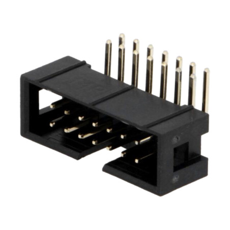 Conector: IDC; soclu; tată; PIN: 14; în unghi 90°; THT; aurit; 2,54mm