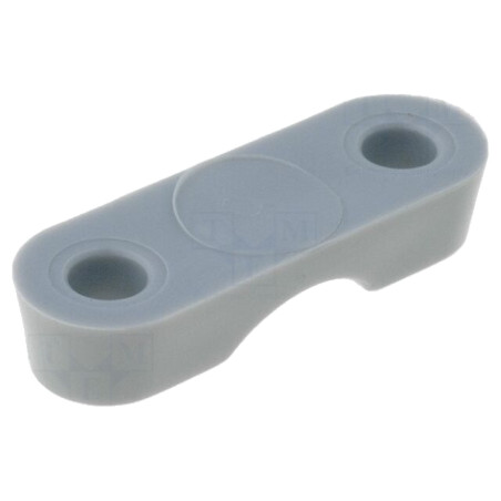 Clemă montată cu şurub; poliamidă; gri; UL94V-2; Øorif.mont: 3mm