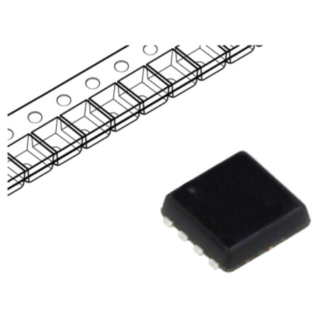 Tranzistor: N-MOSFET; unipolar; 30V; 9,4A; 8W; DFN3x3 EP