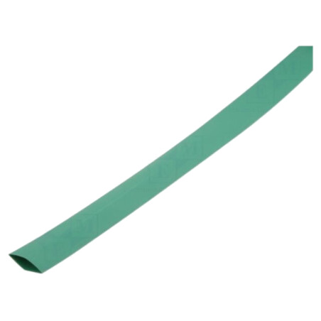 Manşon termocontractabil; fără adeziv; 2: 1; 2,4mm; L: 1m; verde