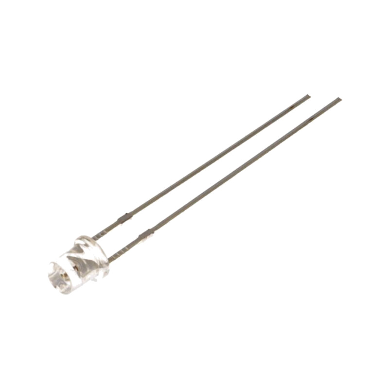 LED; 3mm; roşie; 750÷1000mcd; 140°; Parte frontală: plat; Nr.term: 2 LED; 3mm; roşie; 750÷1000mcd; 140°; Parte frontală: plat; Nr.term: 2