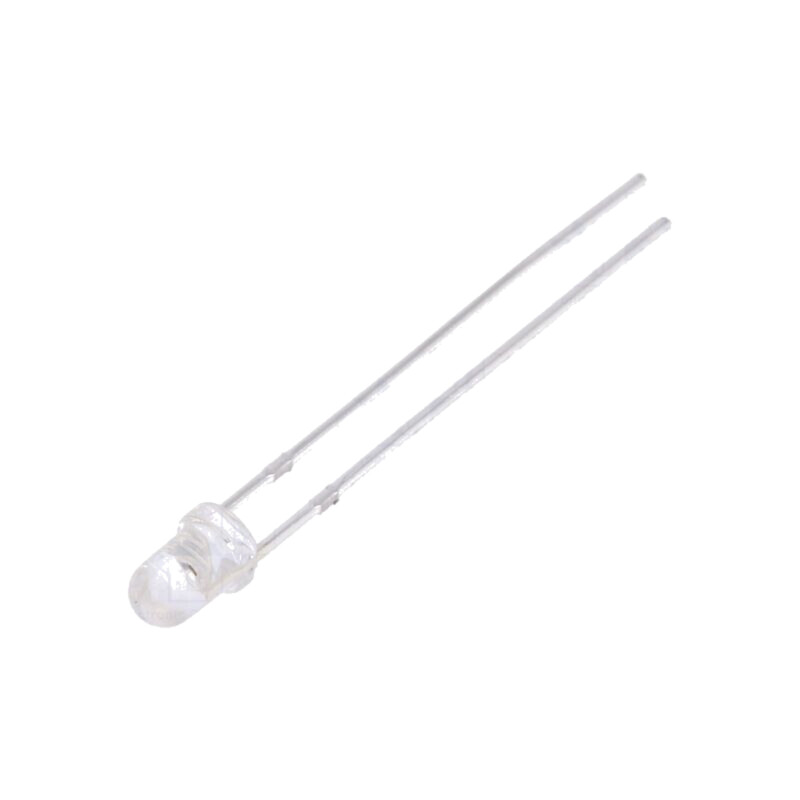 LED; 3mm; galbenă; 4200÷5000mcd; 30°; Parte frontală: convex LED; 3mm; galbenă; 4200÷5000mcd; 30°; Parte frontală: convex