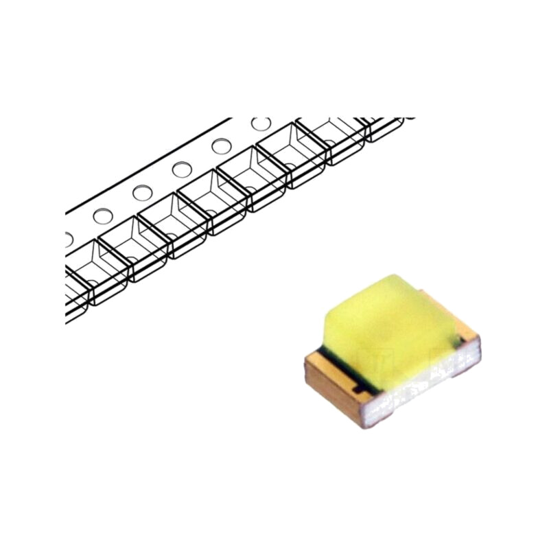 LED; SMD; 0805; alb rece; 112÷450mcd; 130°; 20mA; 2,8÷3,8VDC; 70mW