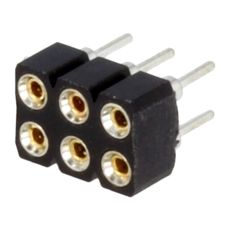 Conector: şiruri pini; soclu; mamă; PIN: 6; contacte întoarse; THT