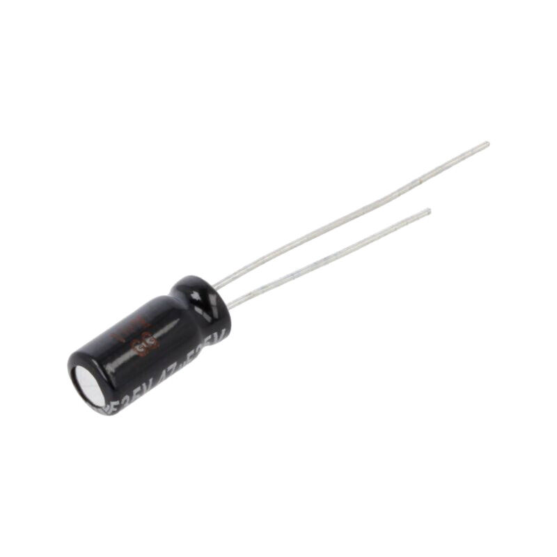 Condensator: electrolitic; THT; 47uF; 35VDC; Ø5x11mm; Raster: 2mm