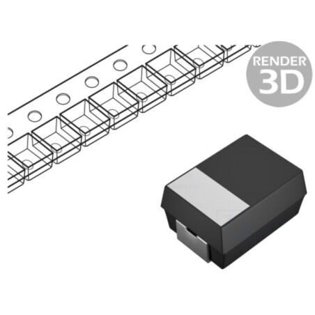 Condensator: cu tantal; 6,8uF; 16VDC; SMD; A; 1206; ±10%; -55÷125°C