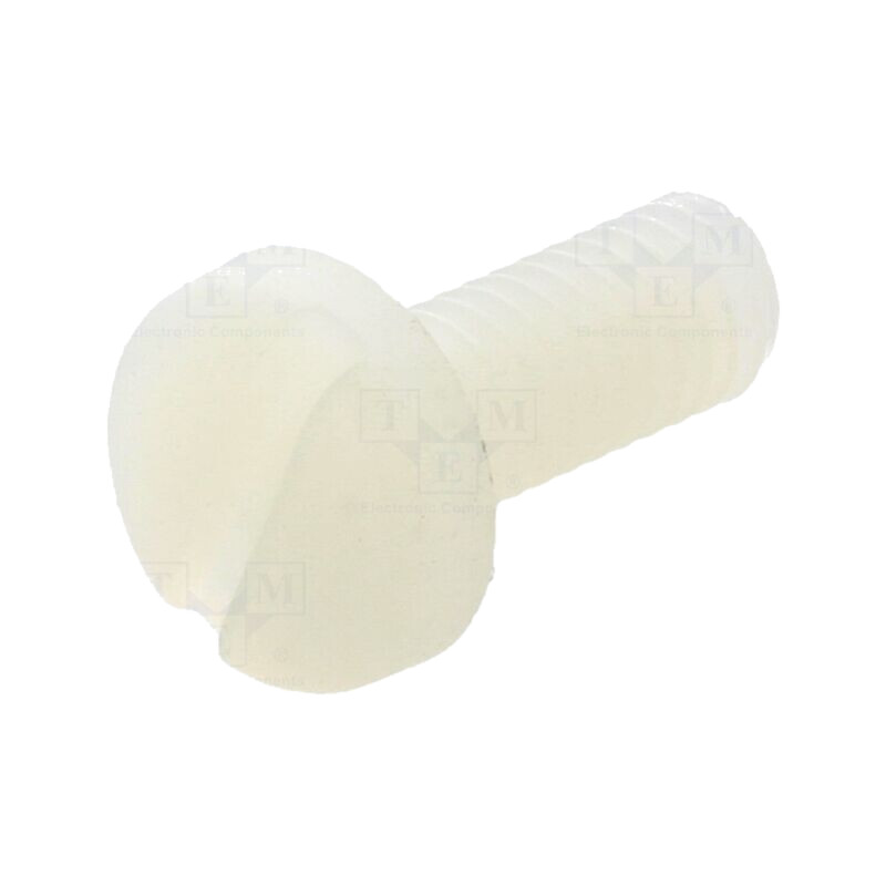 Şurub; M4x10; 0,7; Cap: cap rotund; crestat; 1,3mm; poliamidă