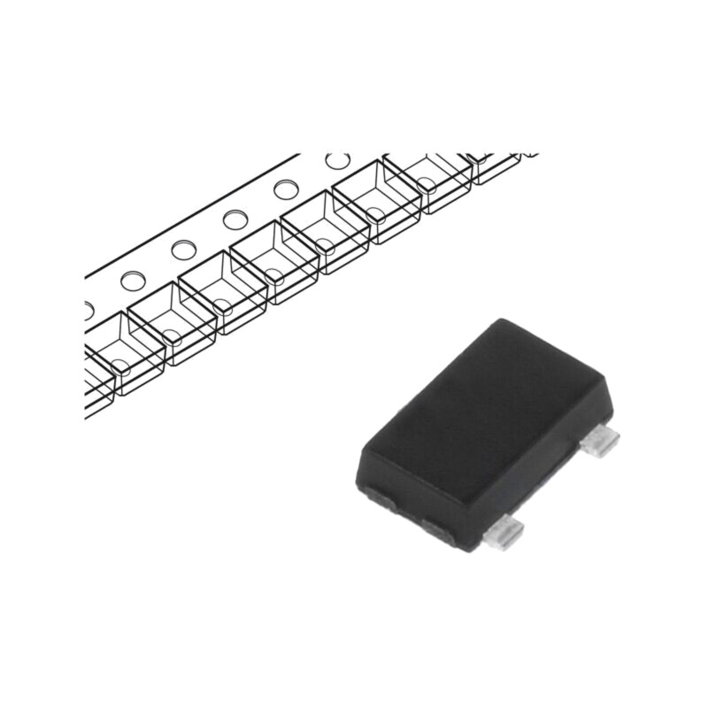 Tranzistor: P-MOSFET; unipolar; -20V; -6A; 1W; SOT23F; ESD Tranzistor: P-MOSFET; unipolar; -20V; -6A; 1W; SOT23F; ESD