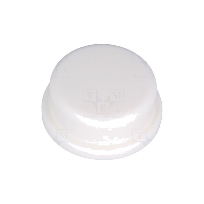 Tastă; rotund; albă; Ø13mm Tastă; rotund; albă; Ø13mm