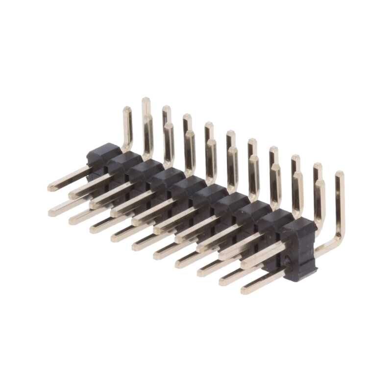 Conector: şiruri pini; şir pini; tată; PIN: 20; în unghi 90°; THT