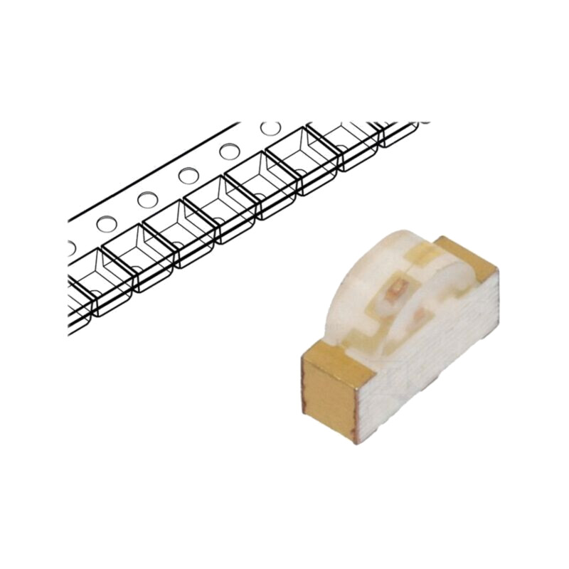 LED; SMD; 1208; verde; 1,5÷13,3mcd; 3x2x1mm; 115°; 20mA; λd: 568nm