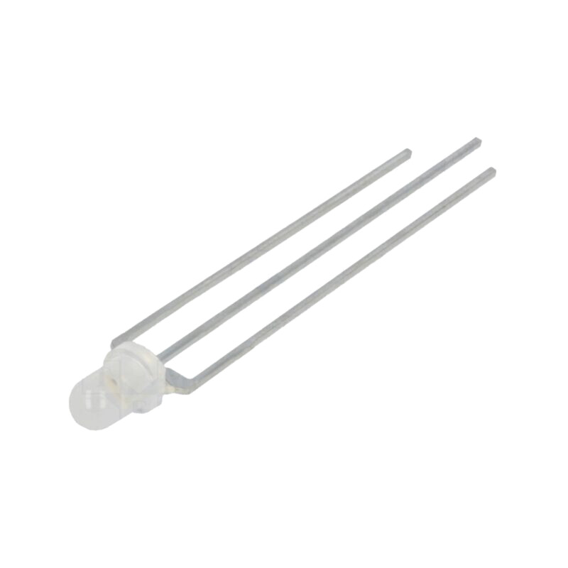 LED; 3mm; roşie/verde; 60°; Parte frontală: convex; Nr.term: 3 LED; 3mm; roşie/verde; 60°; Parte frontală: convex; Nr.term: 3