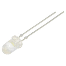 LED; 5mm; alb rece; 12000÷18000mcd; 22°; Parte frontală: convex