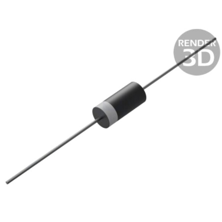 Diodă: Zener; 3W; 8,2V; 345mA; Ammo Pack; DO15; o singură diodă; 3EZ