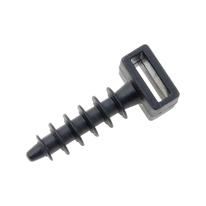Bolţuri; poliamidă; UL94V-2; neagră; H: 24,7mm; H1: 6,3mm; L: 12,5mm
