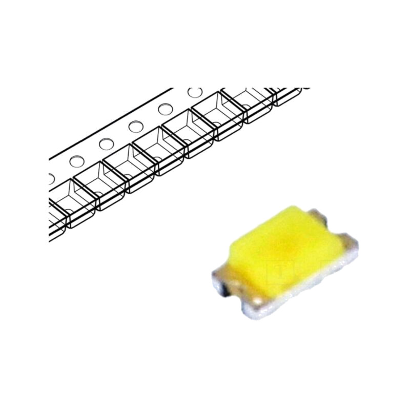 LED; SMD; 0603; alb rece; 45÷180mcd; 130°; 5mA; 2,7÷3,15VDC; 70mW LED; SMD; 0603; alb rece; 45÷180mcd; 130°; 5mA; 2,7÷3,15VDC; 70mW