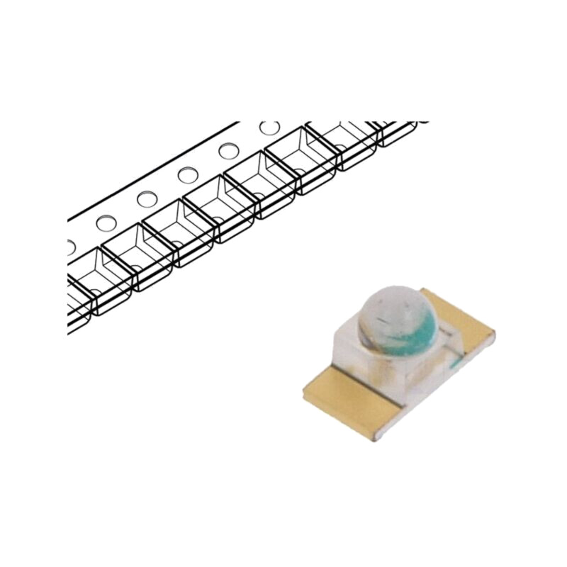 LED; SMD; 1608; albastru; 710÷2800mcd; 3,2x1,6x1,55mm; 25°; 20mA