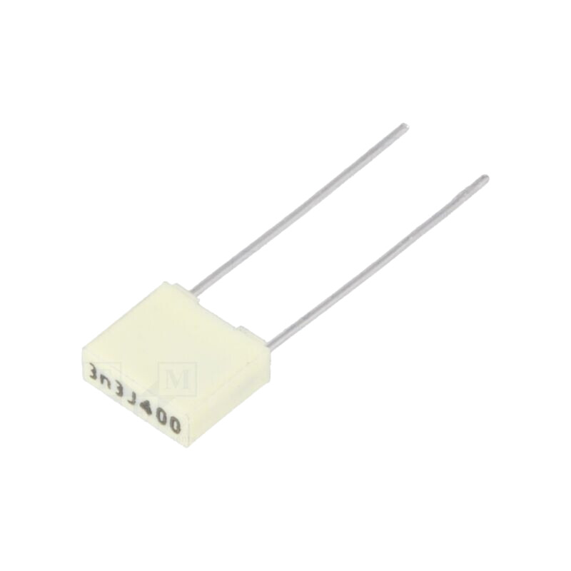 Condensator: cu poliester; 3,3nF; 200VAC; 400VDC; 5mm; ±5%; THT; R82 Condensator: cu poliester; 3,3nF; 200VAC; 400VDC; 5mm; ±5%; THT; R82