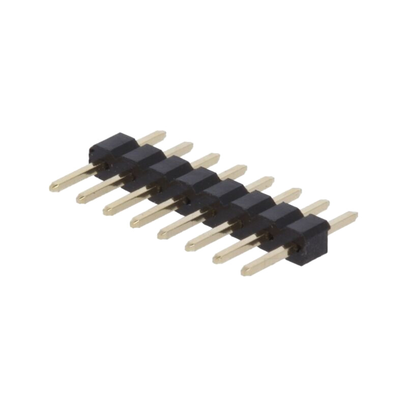 Conector: şiruri pini; şir pini; tată; PIN: 8; drept; 2mm; THT; 1x8