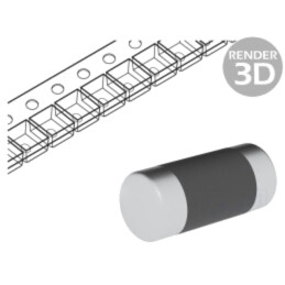 Rezistor: thin film; SMD; 0207 MELF; 2,2kΩ; 400mW; ±1%; Ø2,2x5,8mm