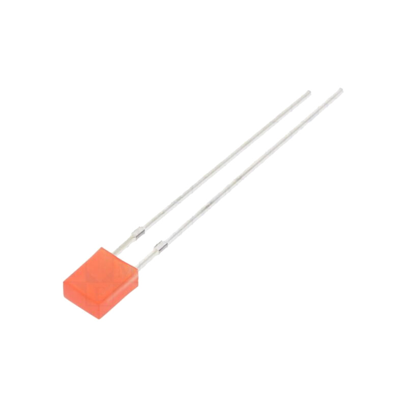 LED; dreptunghiulară; 2x4x5mm; roşie; 100÷150mcd; 100°; 20mA