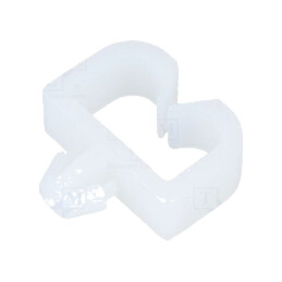 Element de prindere cu clichet; poliamidă; Lăţ.int: 9mm; natural