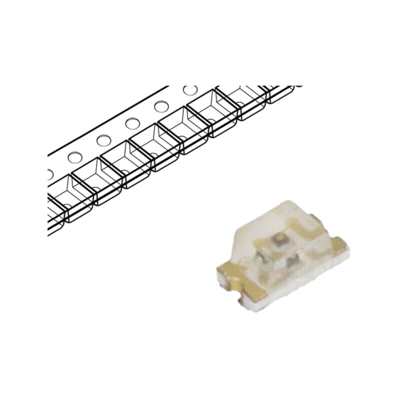 LED; SMD; 0603; roşie; 18÷54mcd; 1,6x0,8x0,8mm; 130°; 20mA; λd: 631nm LED; SMD; 0603; roşie; 18÷54mcd; 1,6x0,8x0,8mm; 130°; 20mA; λd: 631nm