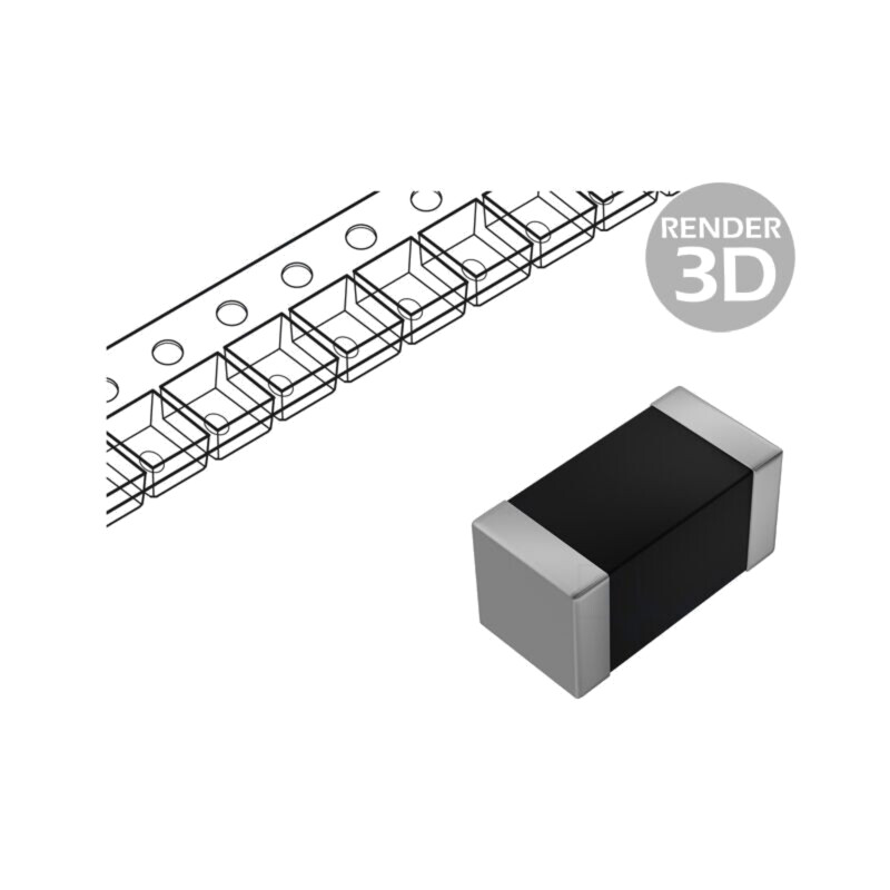 Inductor: ferită; SMD; 0805; 6,8uH; 550mA; 250mΩ; 2MHz; ±20%