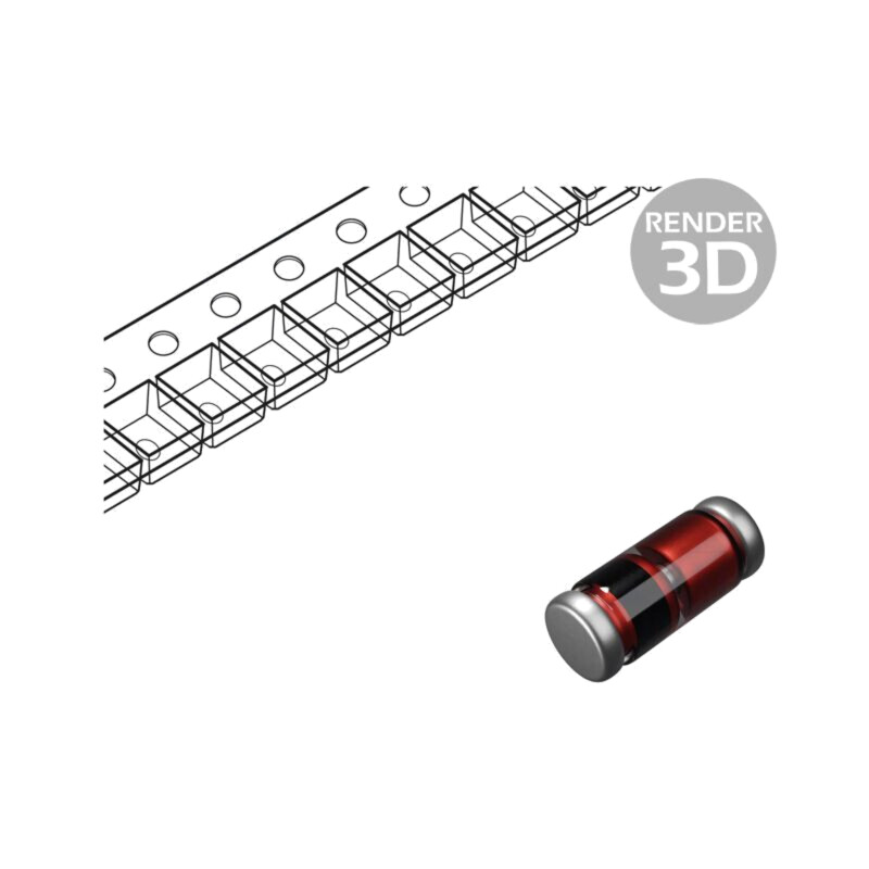 Diodă: Zener; 0,5W; 5,6V; SMD; rolă,bandă; MicroMELF quadro; ZMC Diodă: Zener; 0,5W; 5,6V; SMD; rolă,bandă; MicroMELF quadro; ZMC