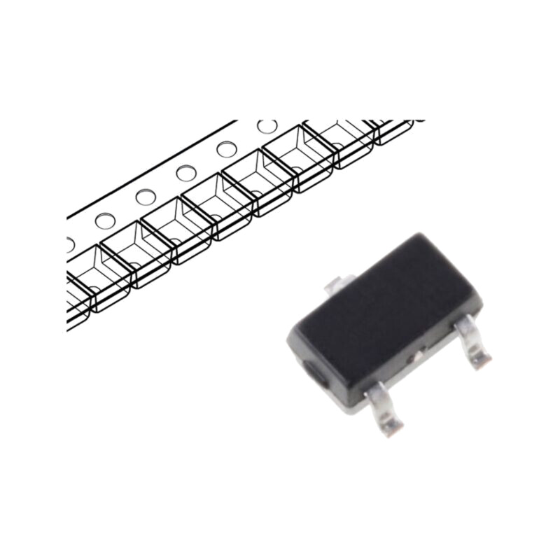 Diodă: Zener; 0,2W; 5,1V; SMD; rolă,bandă; SOT323; o singură diodă