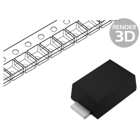 Diodă: Zener; 0,3W; 5,6V; SMD; rolă,bandă; SOD523F; o singură diodă
