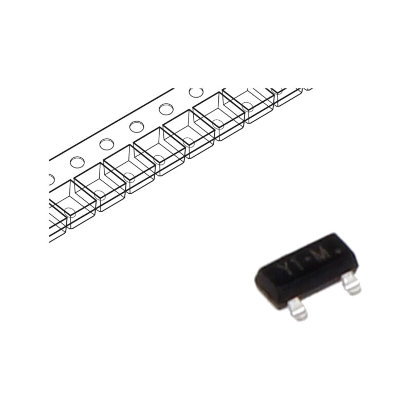 Tranzistor: NPN; bipolar; 25V; 1,5A; 0,3W; SOT23