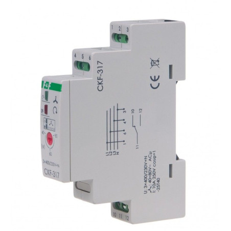 Releu Monitorizare Tensiune SPDT pentru Șină DIN CKF-317 | Electronic-mag.ro | Componente Electronice
