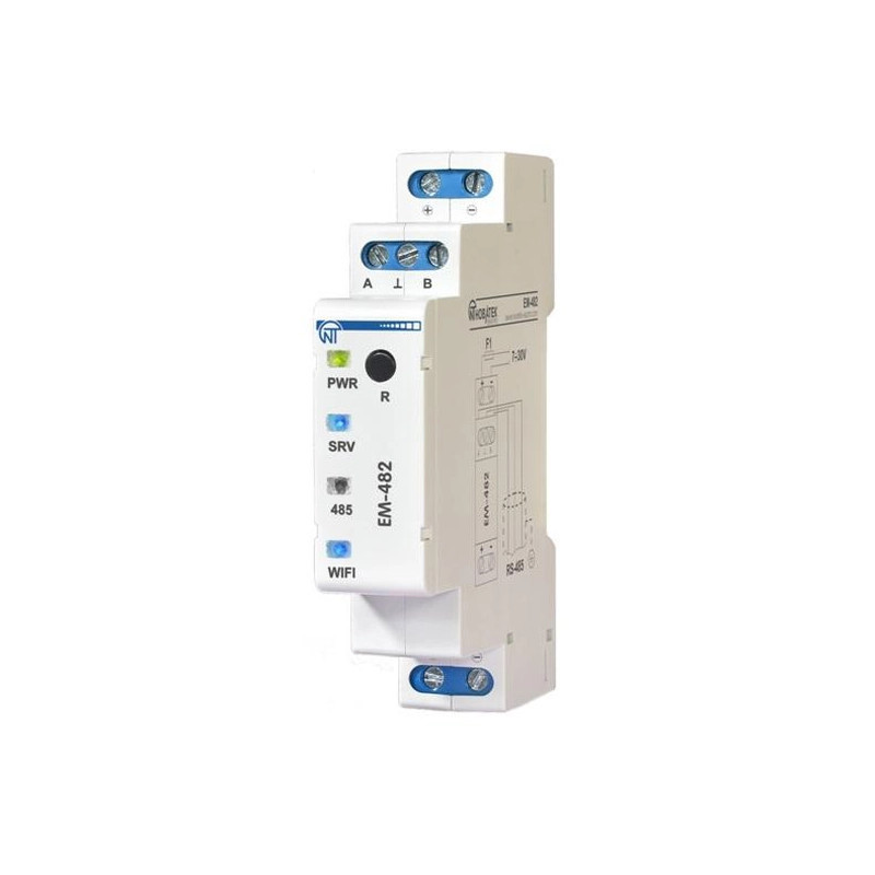 Convertor RS485 la Ethernet pentru șină DIN 7-30VDC IP20 | Electronic-mag.ro | Componente Electronice