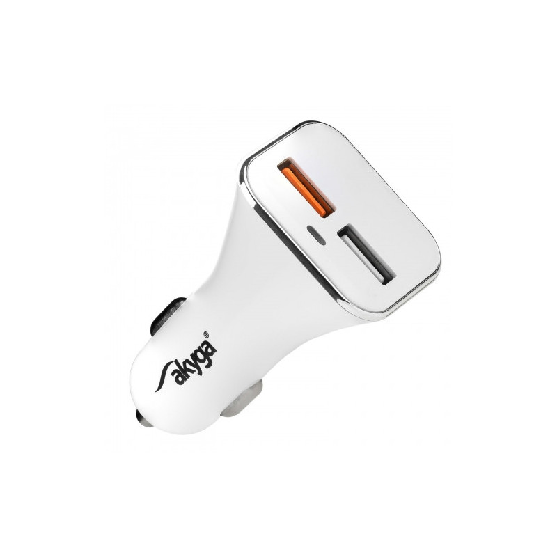 Adaptor USB Dublu Alb 12-24V DC | Electronic-mag.ro | Componente Electronice