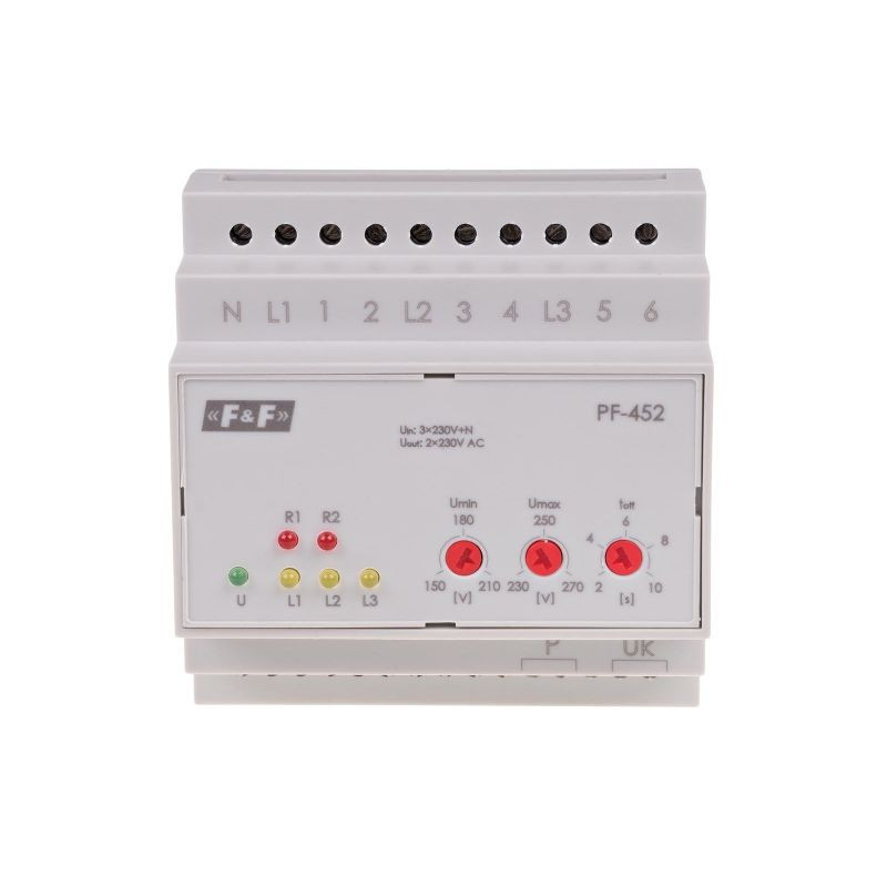 Releu Monitorizare Tensiune Șină DIN IP20 PF-441 | Electronic-mag.ro | Componente Electronice