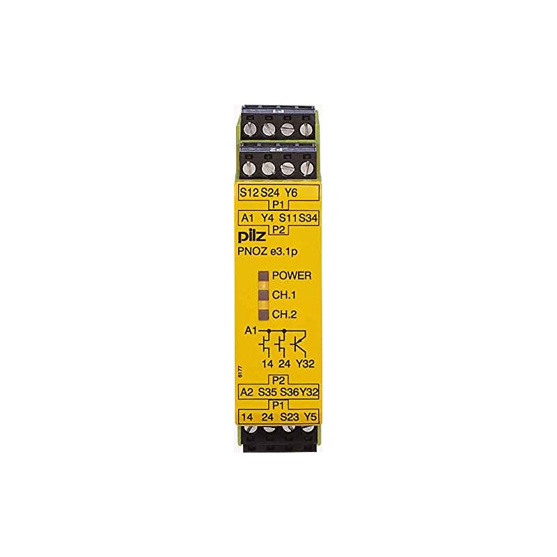 Releu de Siguranță PNOZ e3.1p 24VDC 2 IN 5 OUT | Electronic-mag.ro | Componente Electronice