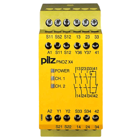 Releu de Siguranță PNOZ X4 230VAC 4-Căi | Electronic-mag.ro | Componente Electronice