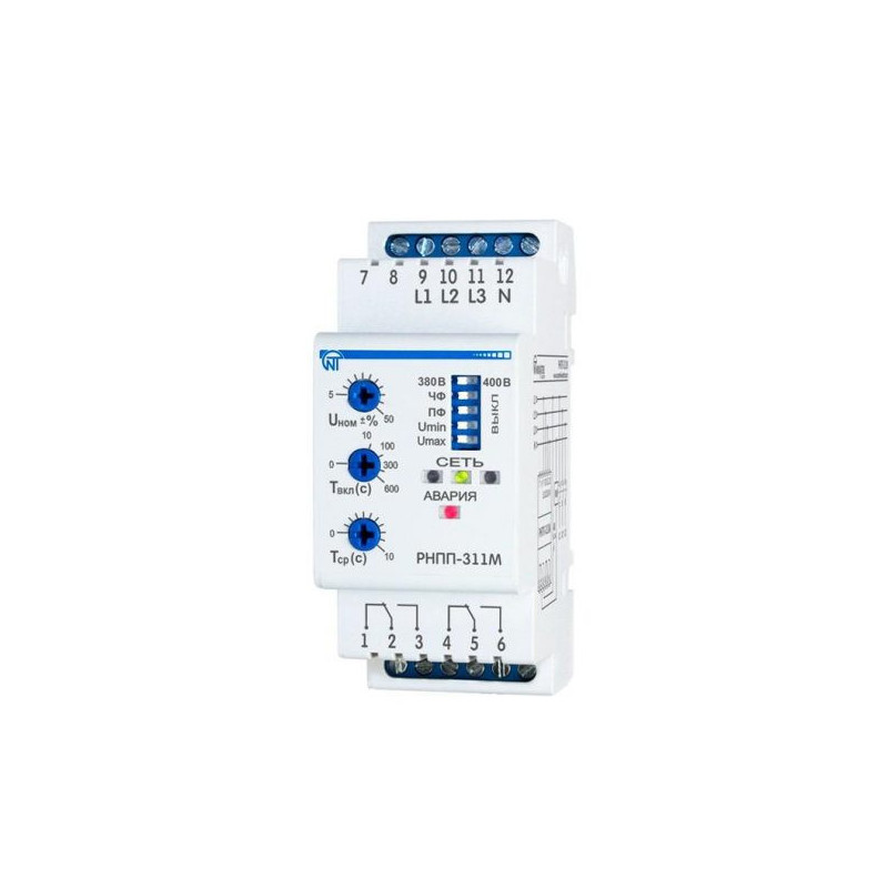 Releu Monitorizare Tensiune SPDT RNPP-311M pentru Șină DIN | Electronic-mag.ro | Componente Electronice