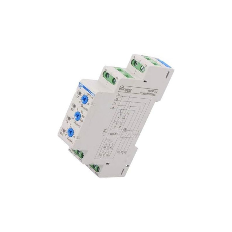 Releu Monitorizare Tensiune DIN SPDT RNPP-312 | Electronic-mag.ro | Componente Electronice