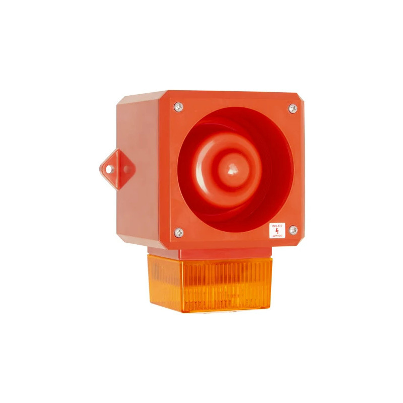Sirena Luminoasă Acustică 24VDC cu Flash | Electronic-mag.ro | Componente Electronice