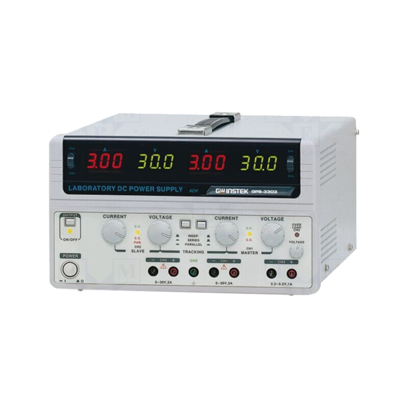 Alimentator: de laborator; liniar,multicanal; 0÷30VDC; 0÷3A; 0÷3A