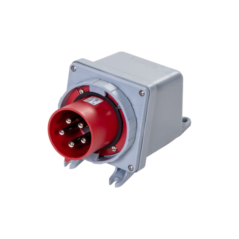 Conector: alimentare AC trifazate; IP&S; 125A; 415V; soclu; tată
